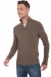 Cashmere & Yak men polo style sweaters howard natural dove dove chine l